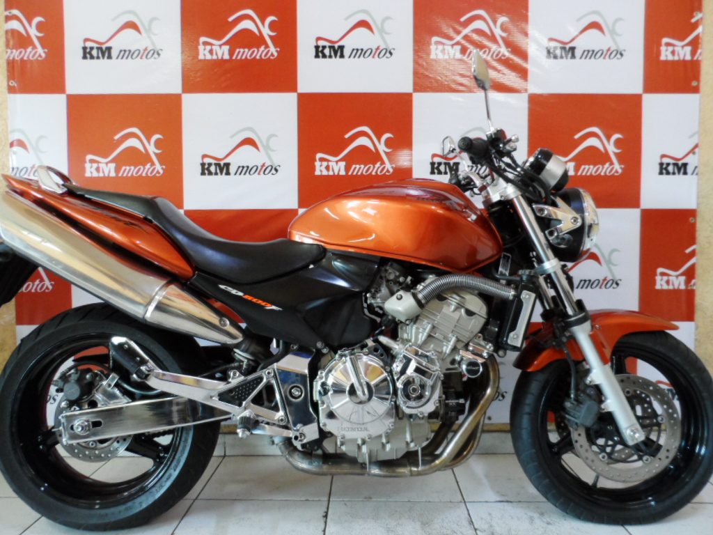 Honda CB600F 2007 Laranja KM Motos Sua Loja de Motos Semi Novas