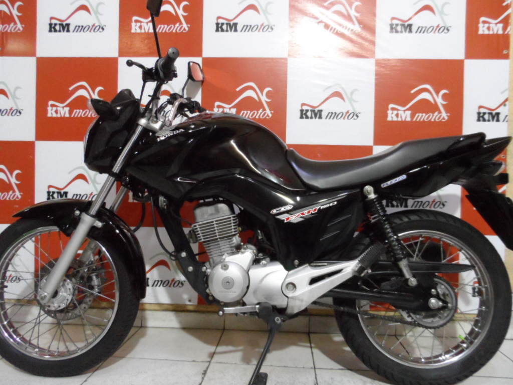 Honda Fan 150 ESDI Preta 2015 KM Motos Sua Loja de Motos Semi Novas