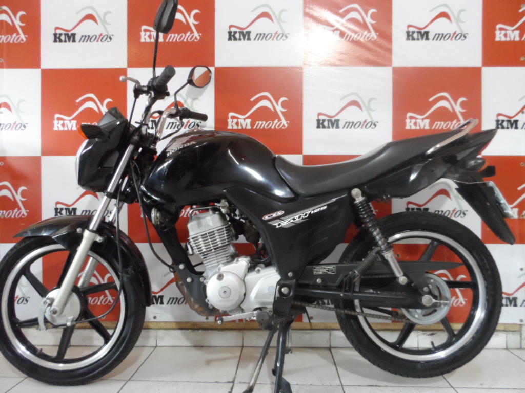 Honda CG Fan 125 KS Preta 2014 KM Motos Sua Loja de Motos Semi Novas