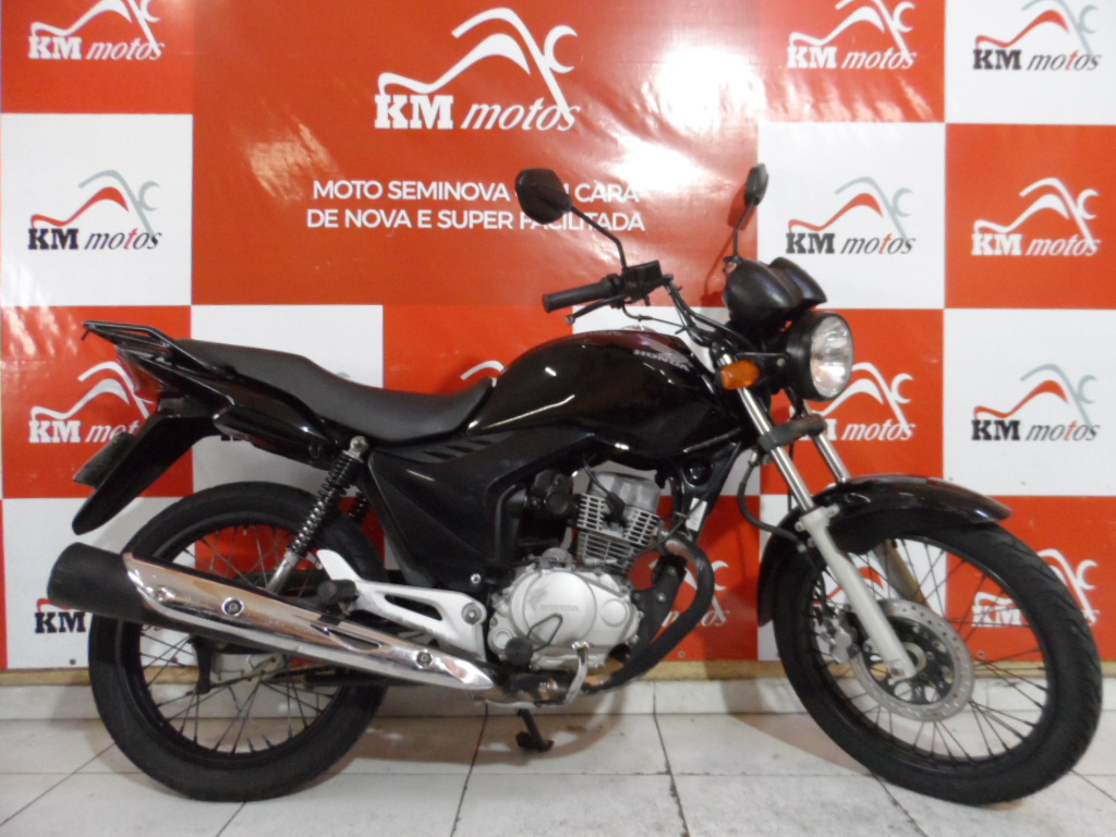 Honda Fan 150 ESDI 2011 Preta KM Motos Sua Loja de Motos Semi Novas