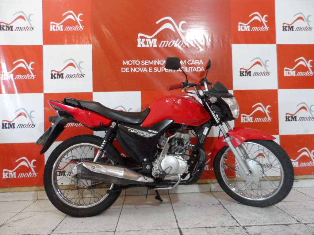 Honda CG 125 Fan KS 2014 Vermelha KM Motos Sua Loja de Motos Semi Novas
