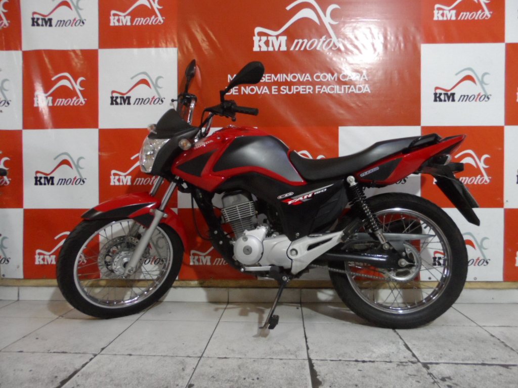Honda Fan 150 esdi Vermelha 2014 KM Motos Sua Loja de Motos Semi Novas