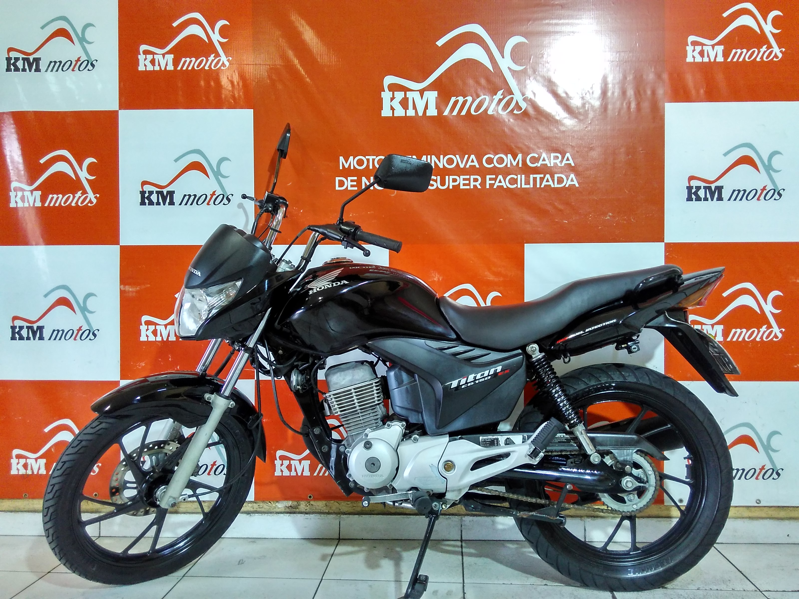 Honda CG 150 Titan EX 2011 Preta KM Motos Sua Loja de Motos Semi Novas