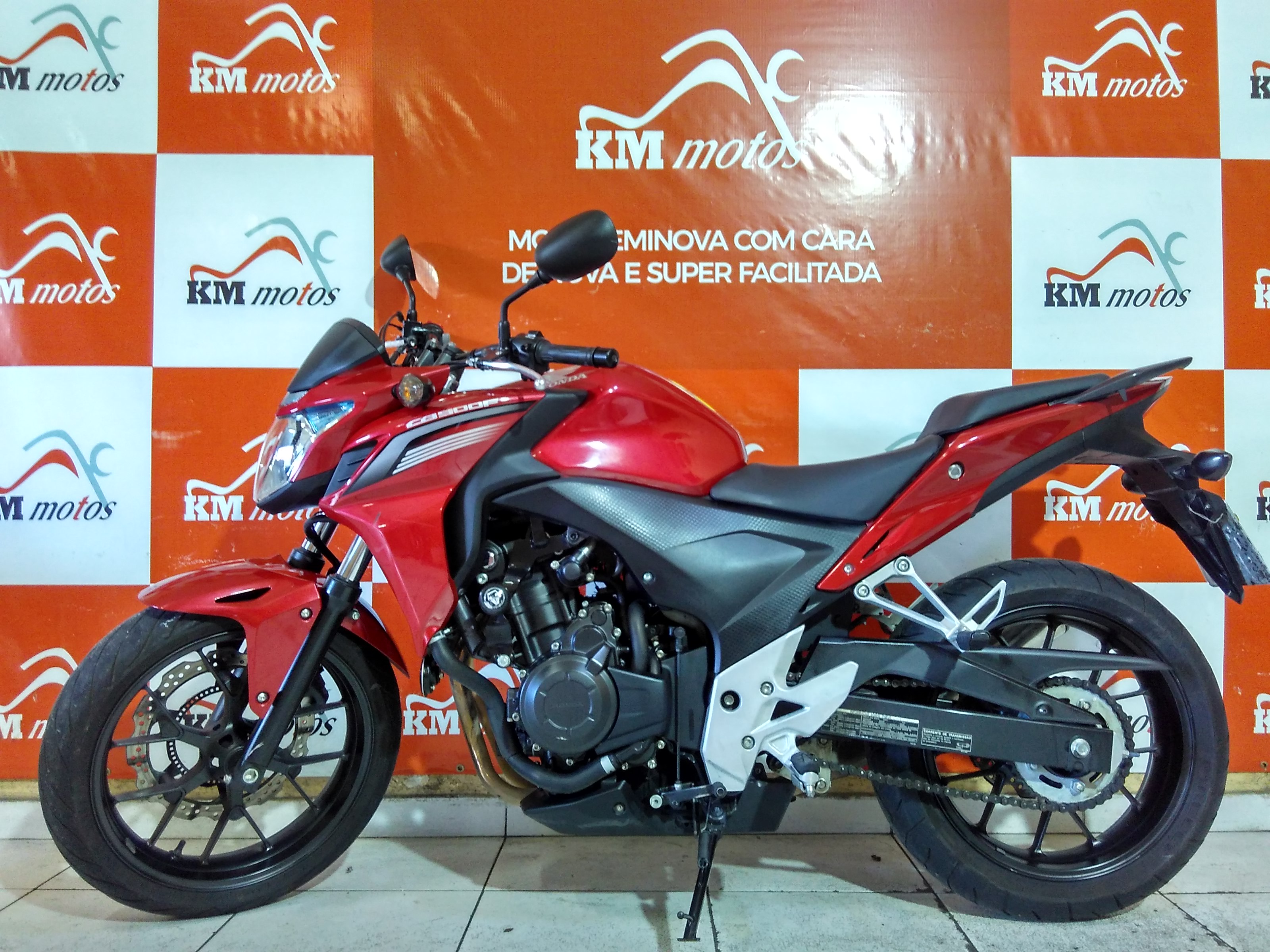 Honda Cb 500 F Vermelha 2015 | KM Motos | Sua Loja de Motos Semi Novas