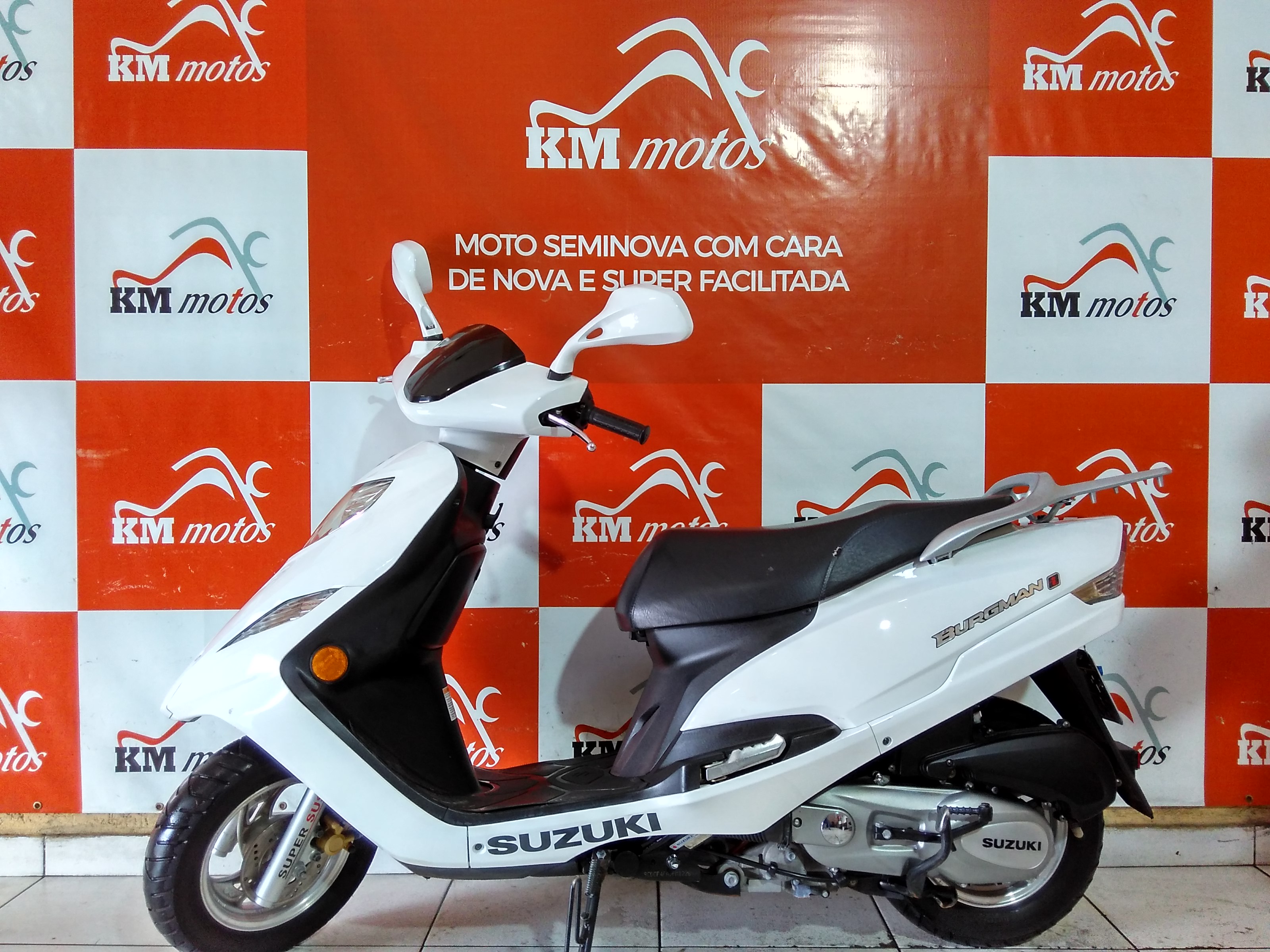 Suzuki Burgman 125 i Branca 2015 KM Motos Sua Loja de