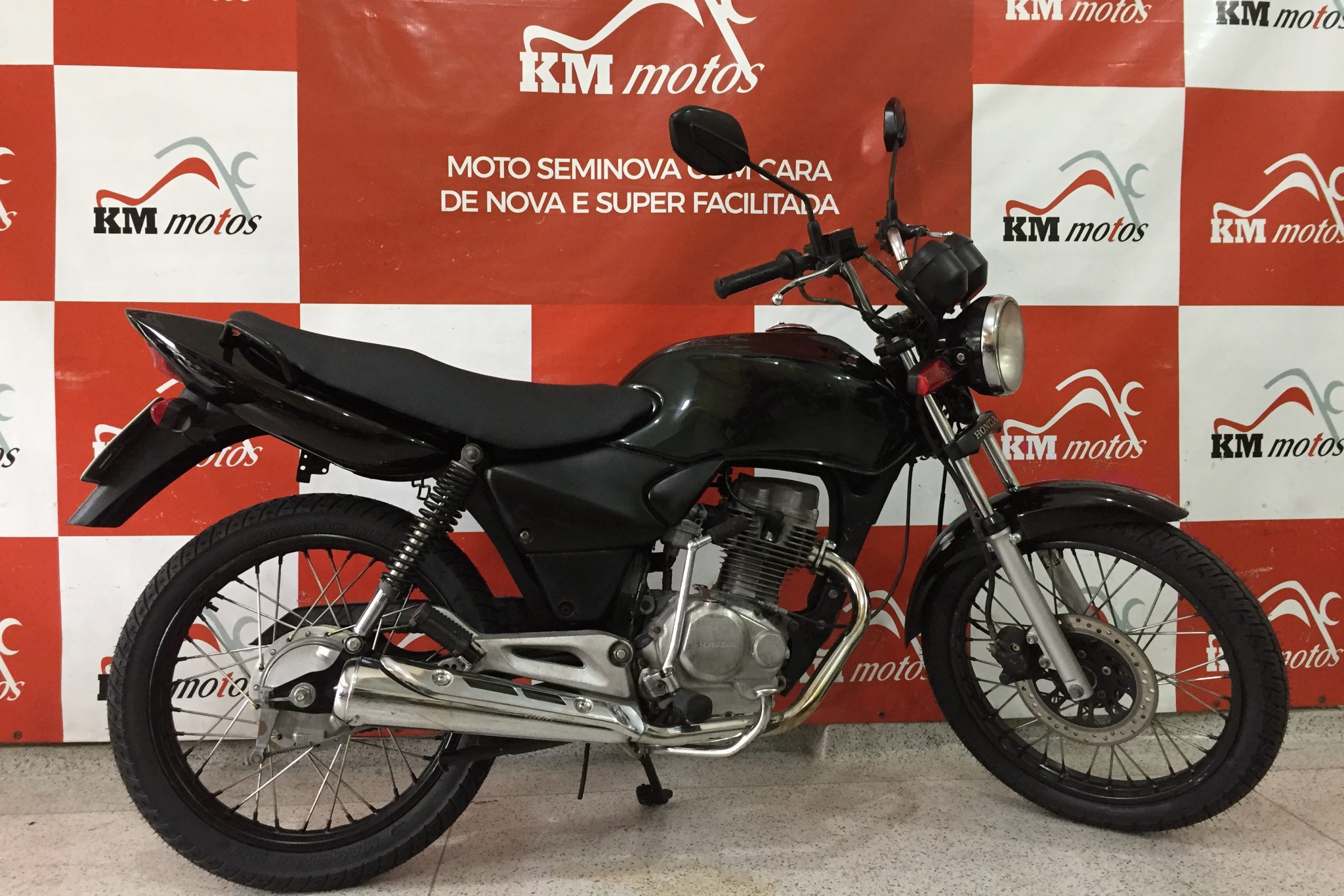 Honda Titan 150 ks Verde 2003 KM Motos Sua Loja de Motos Semi Novas