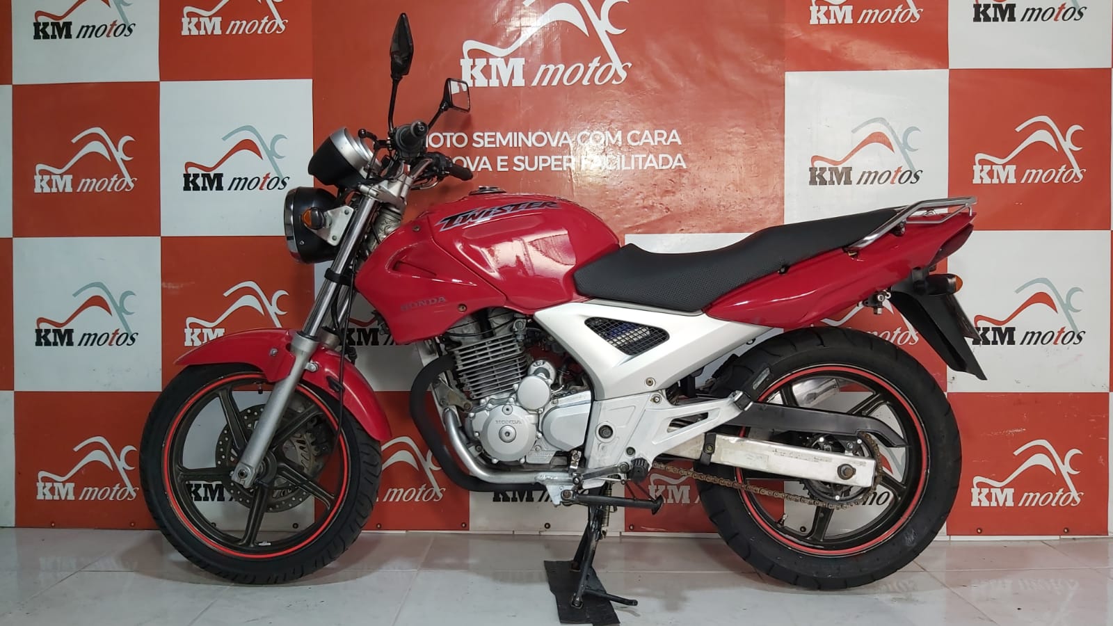 Honda CBX 250 Twister 2004 Vermelha KM Motos Sua Loja de Motos Semi