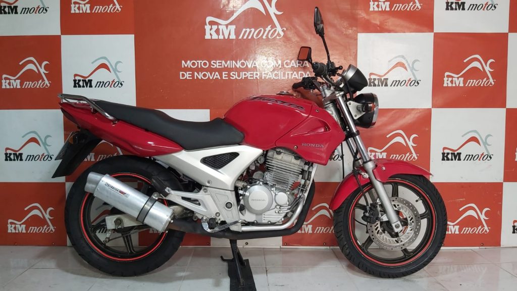Honda CBX 250 Twister 2004 Vermelha KM Motos Sua Loja de Motos Semi