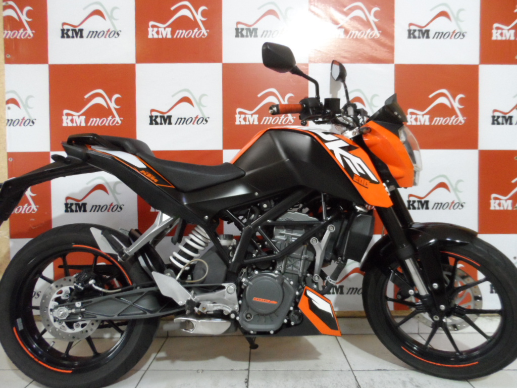 KTM Duke 200 Laranja 2015 KM Motos Sua Loja de Motos Seminovas