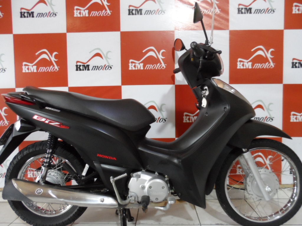Honda Biz 125 Preta 2015 | KM Motos | Sua Loja de Motos Seminovas