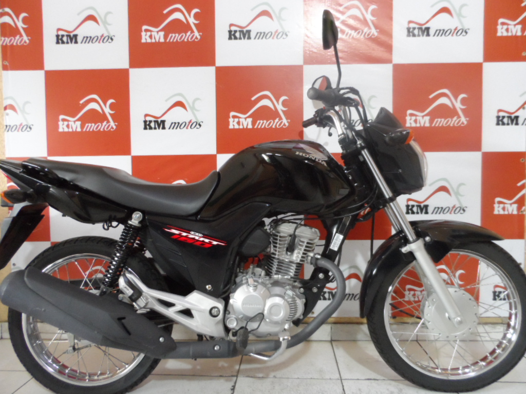 Honda Fan 160 start Preta 2017 | KM Motos | Sua Loja de Motos Seminovas