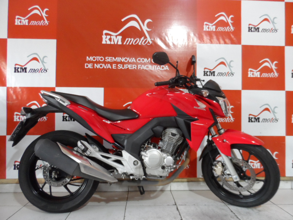 Honda CB Twister 250 vermelha 2016 KM Motos Sua Loja de Motos Seminovas