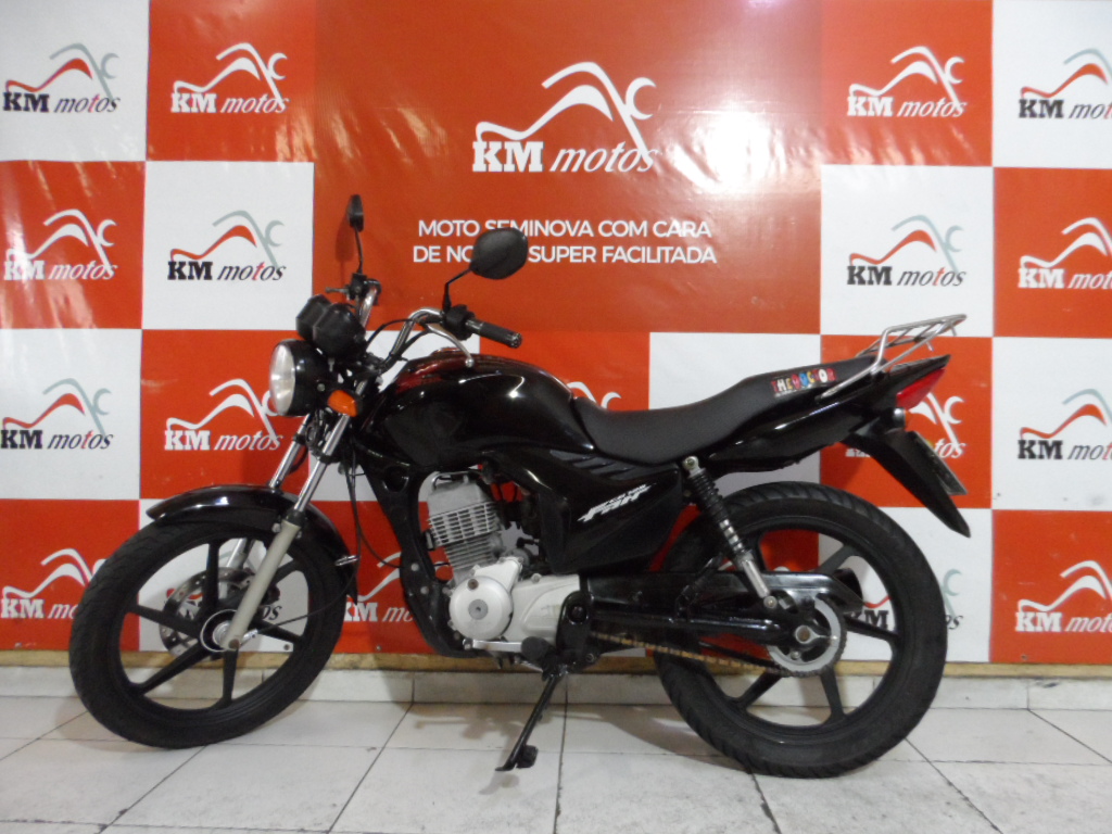 Honda Cg Fan 125 Es Preta 2009 KM Motos Sua Loja de Motos Seminovas