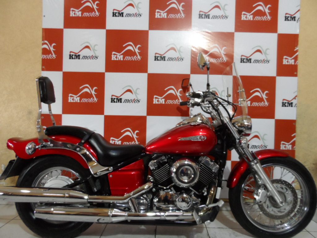 Yamaha XVS Dragstar 650 Vermelha 2008 KM Motos Sua Loja de Motos Seminovas