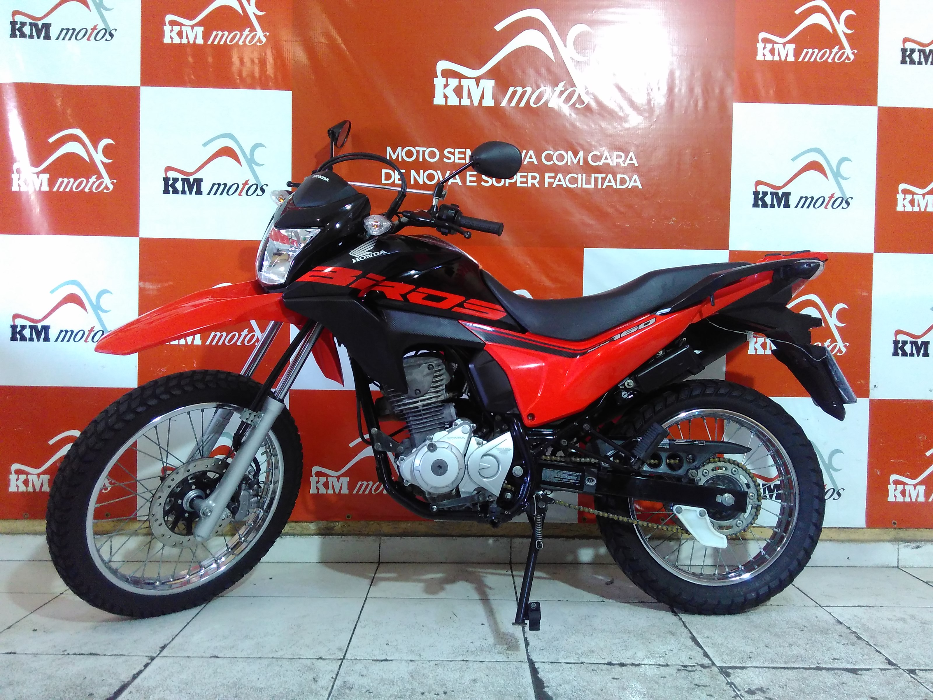 Honda NXR Bros 160 Esdd Vermelho KM Motos Sua Loja de Motos Seminovas