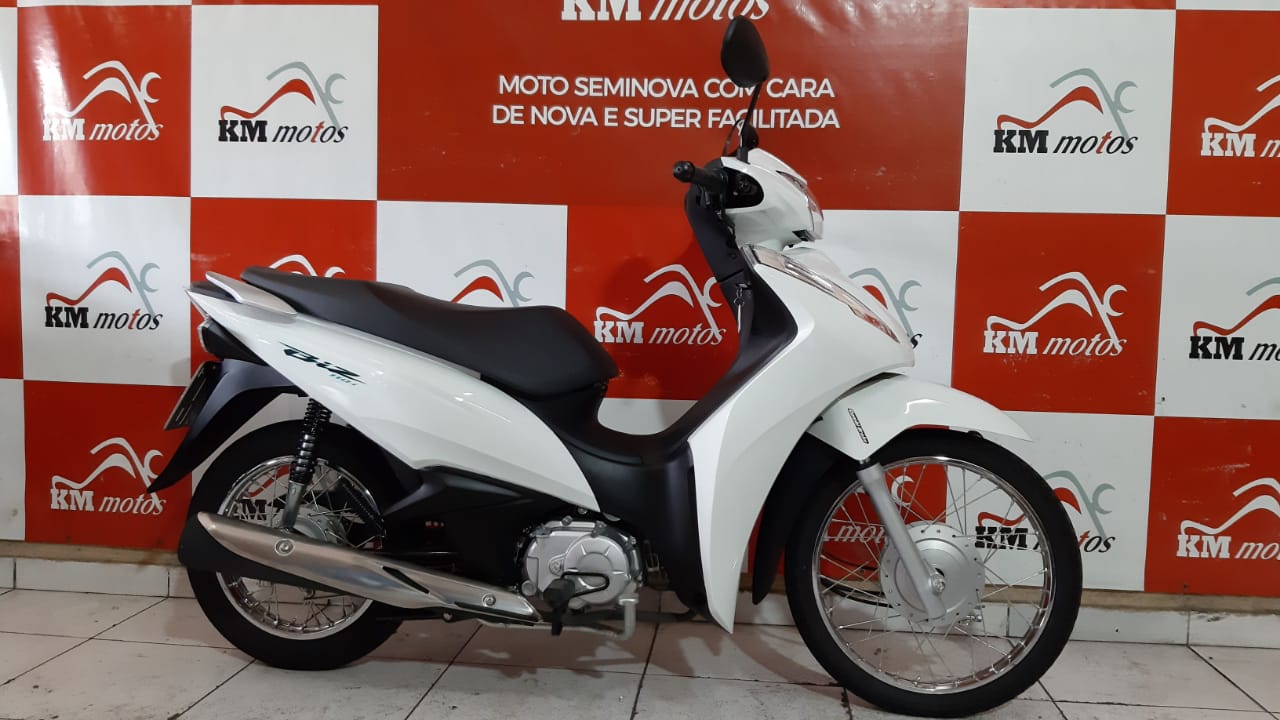 Honda Biz 110i 2019 Branca | KM Motos | Sua Loja de Motos Seminovas