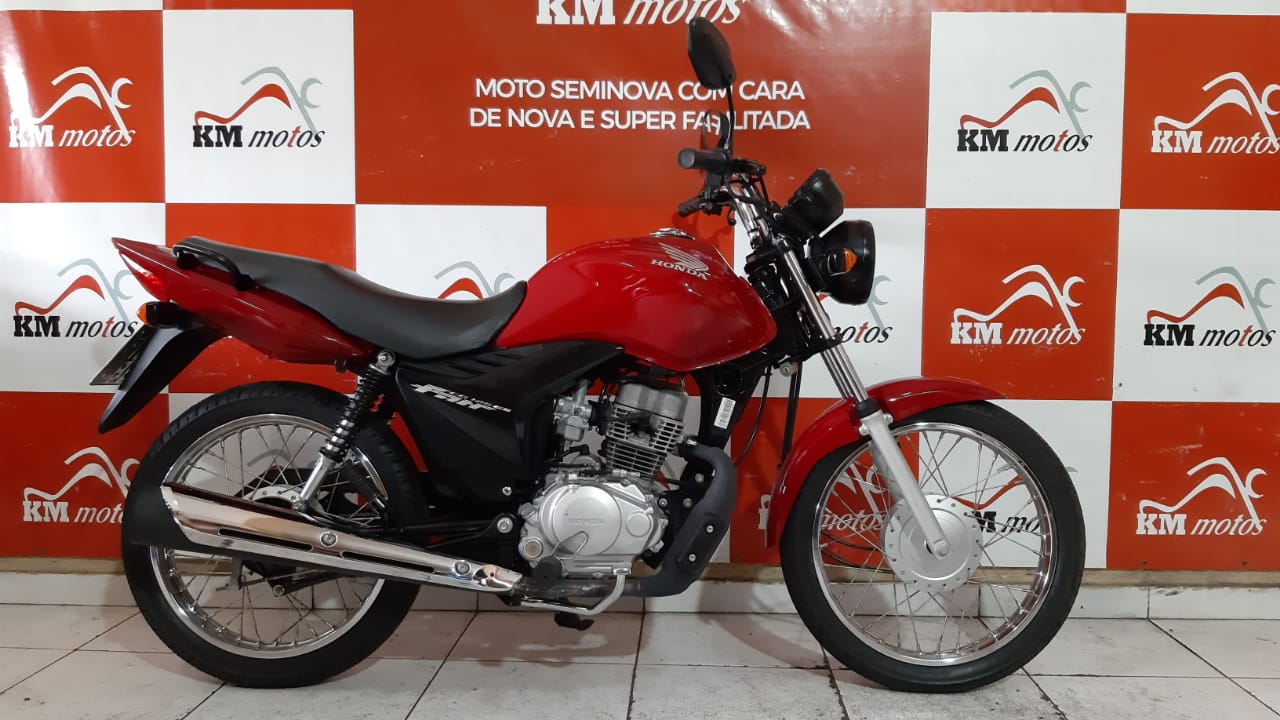 Honda 125 Fan Es 2010 Vermelha | KM Motos | Sua Loja de Motos Seminovas