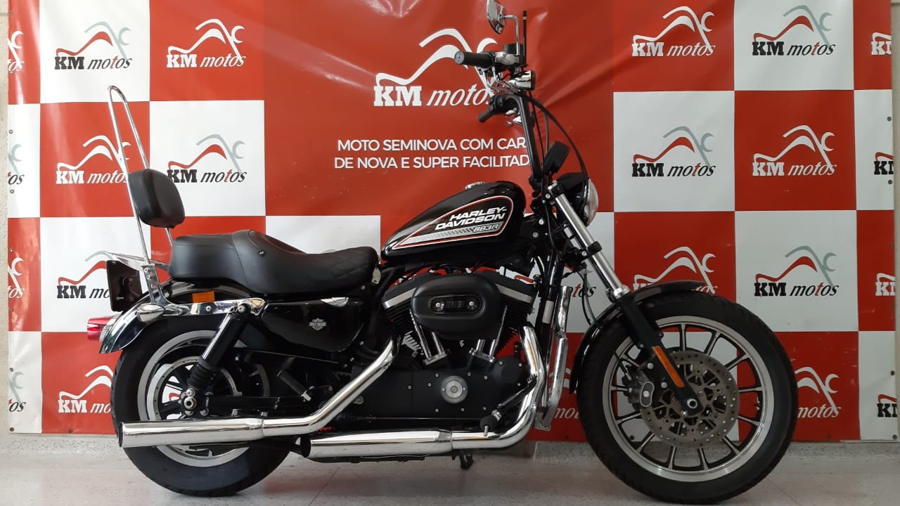 Harley Davidson XL883 R 2014 Preta | KM Motos | Sua Loja de Motos