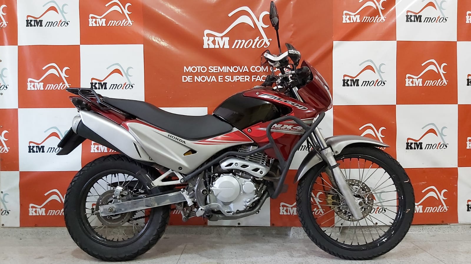 Honda NX-4 Falcon 2008 Vermelha | KM Motos | Sua Loja de Motos