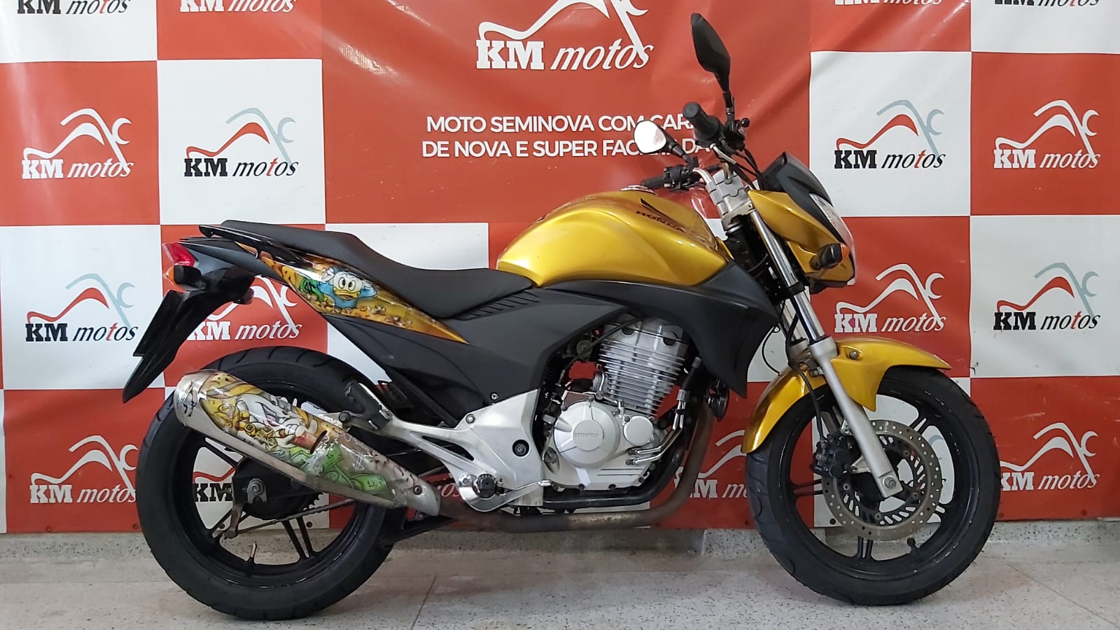 Honda CB 300R 2011 Amarela | KM Motos | Sua Loja de Motos Seminovas