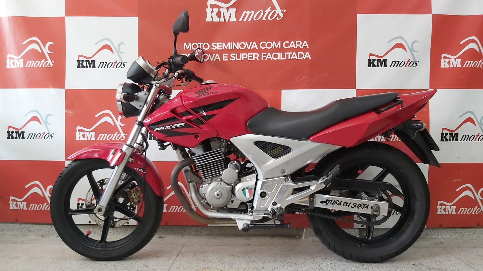 Honda CBX 250 Twister 2008 Vermelha, KM Motos