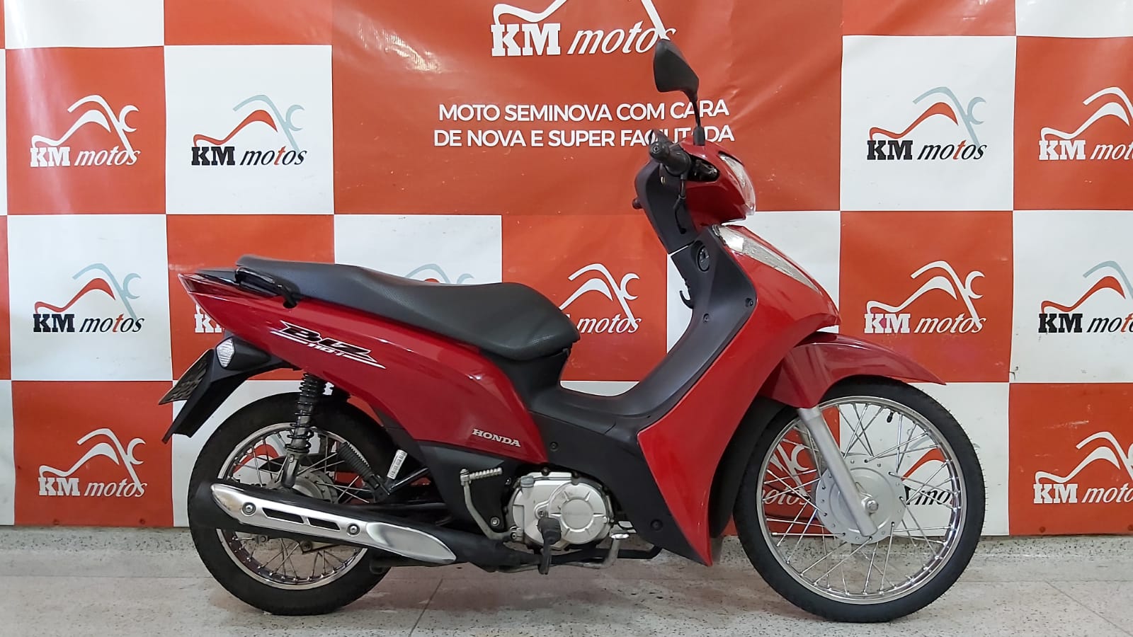 Honda Biz 110i 2017 Vermelho | KM Motos | Sua Loja de Motos Seminovas