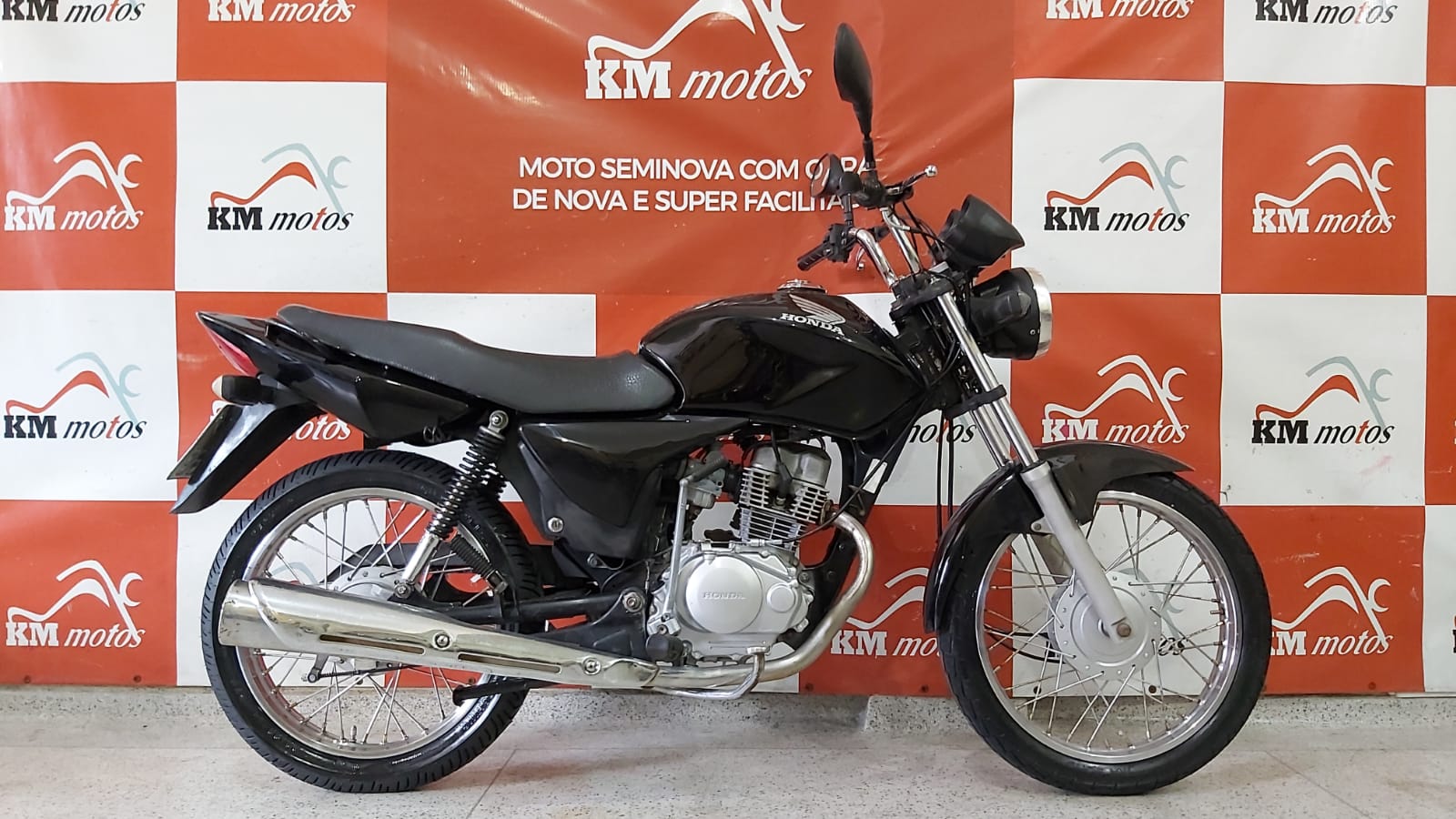 Honda CG 150 Titan KS 2008 Preta | KM Motos | Sua Loja de Motos Seminovas