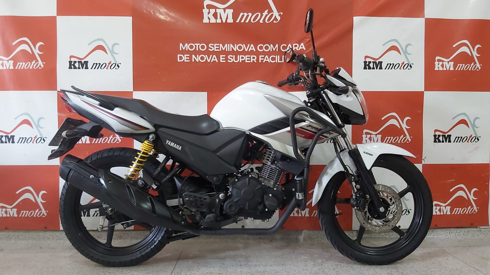 Yamaha YS 150 Fazer SED UBS BlueFlex 2019 Branca | KM Motos