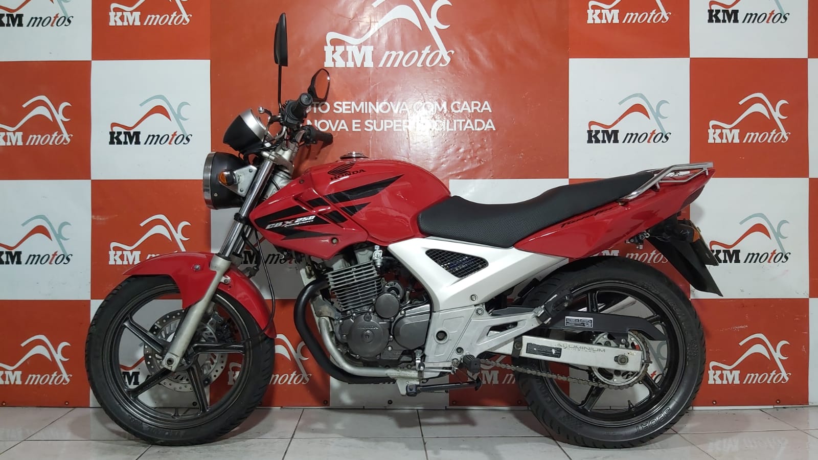 Honda CBX 250 Twister 2008 Vermelha, KM Motos