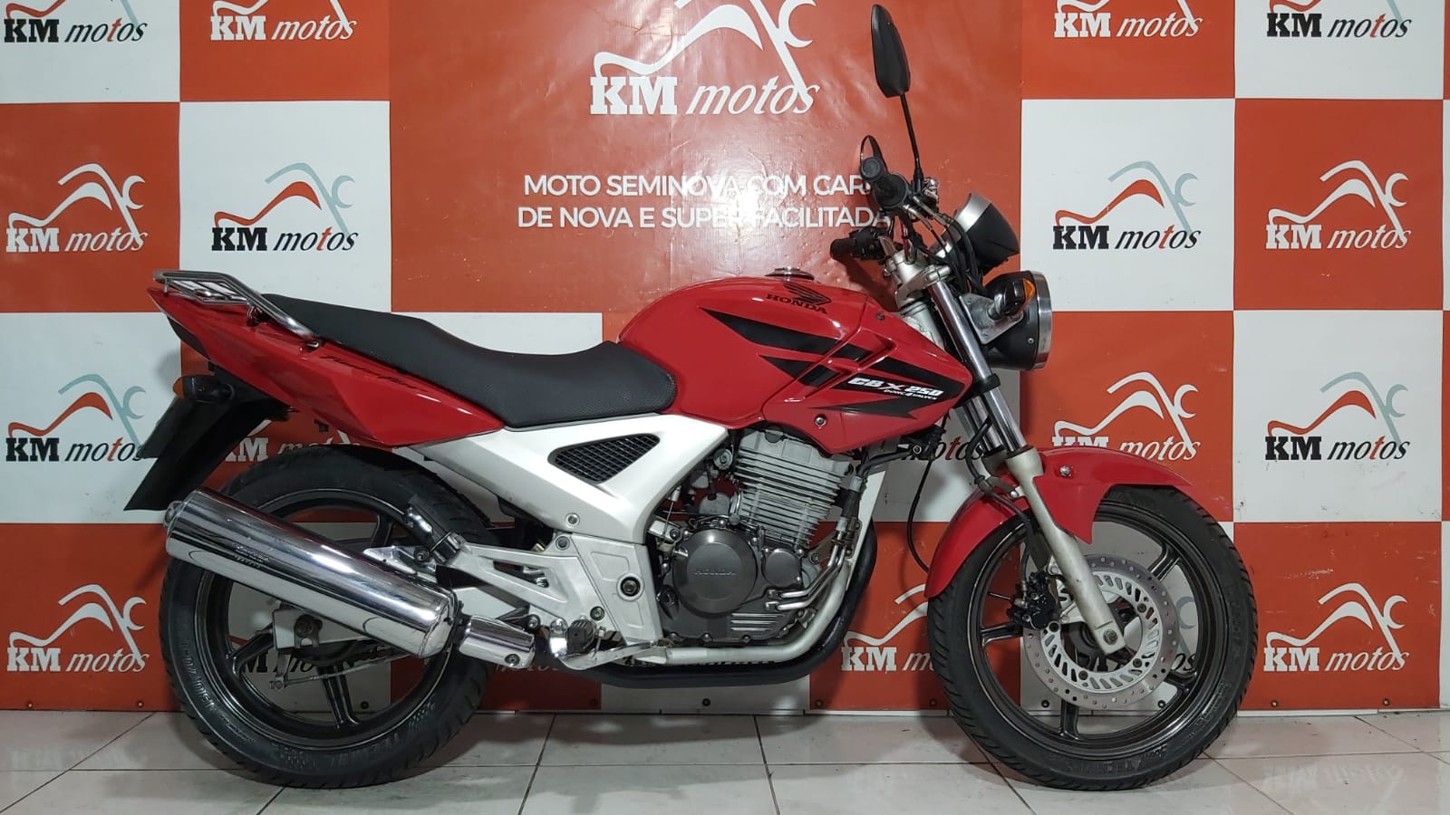 Honda CBX 250 Twister 2008 Vermelha, KM Motos