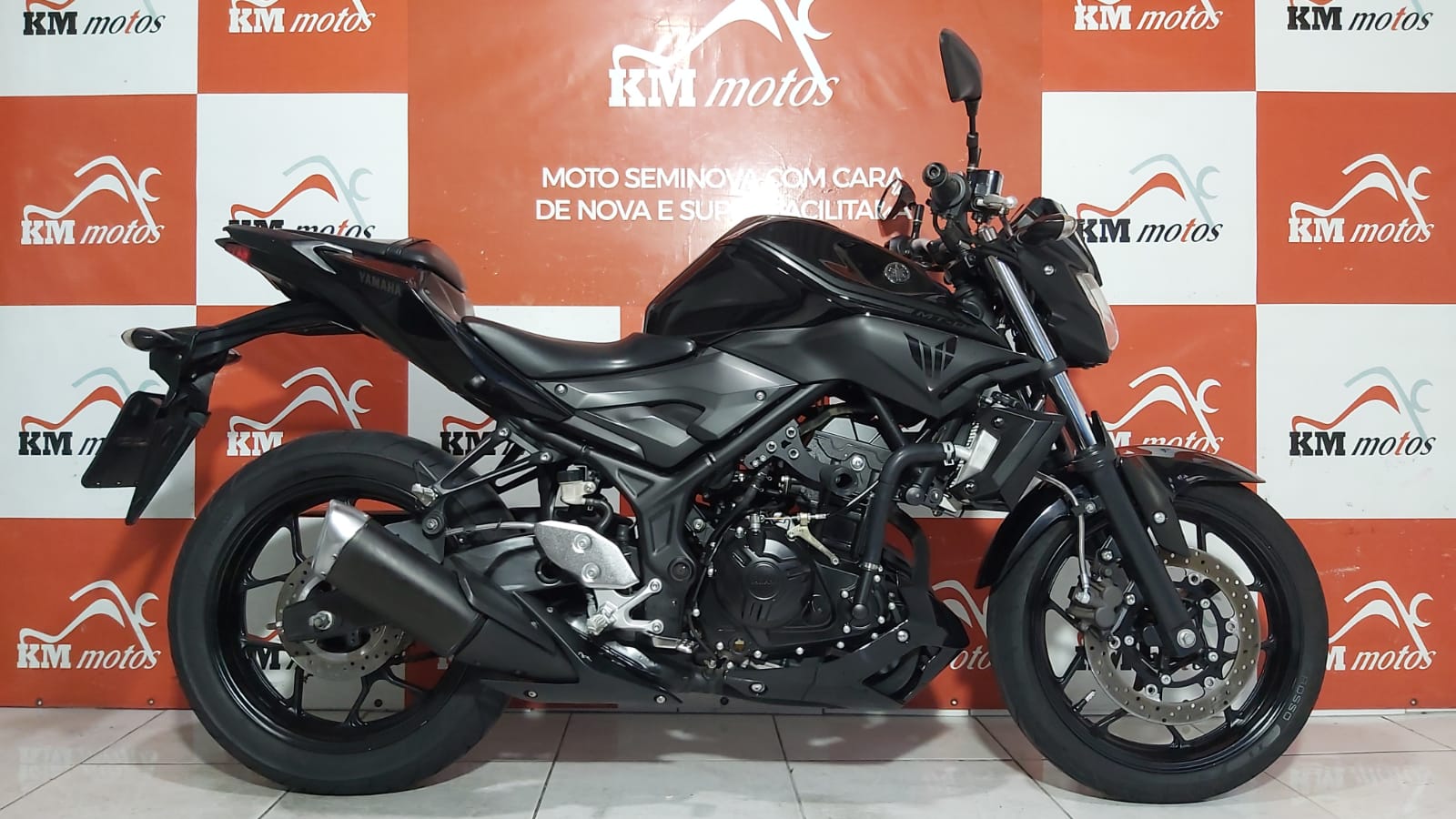 Yamaha MT-03 ABS 2018 Preta | KM Motos | Sua Loja de Motos Seminovas