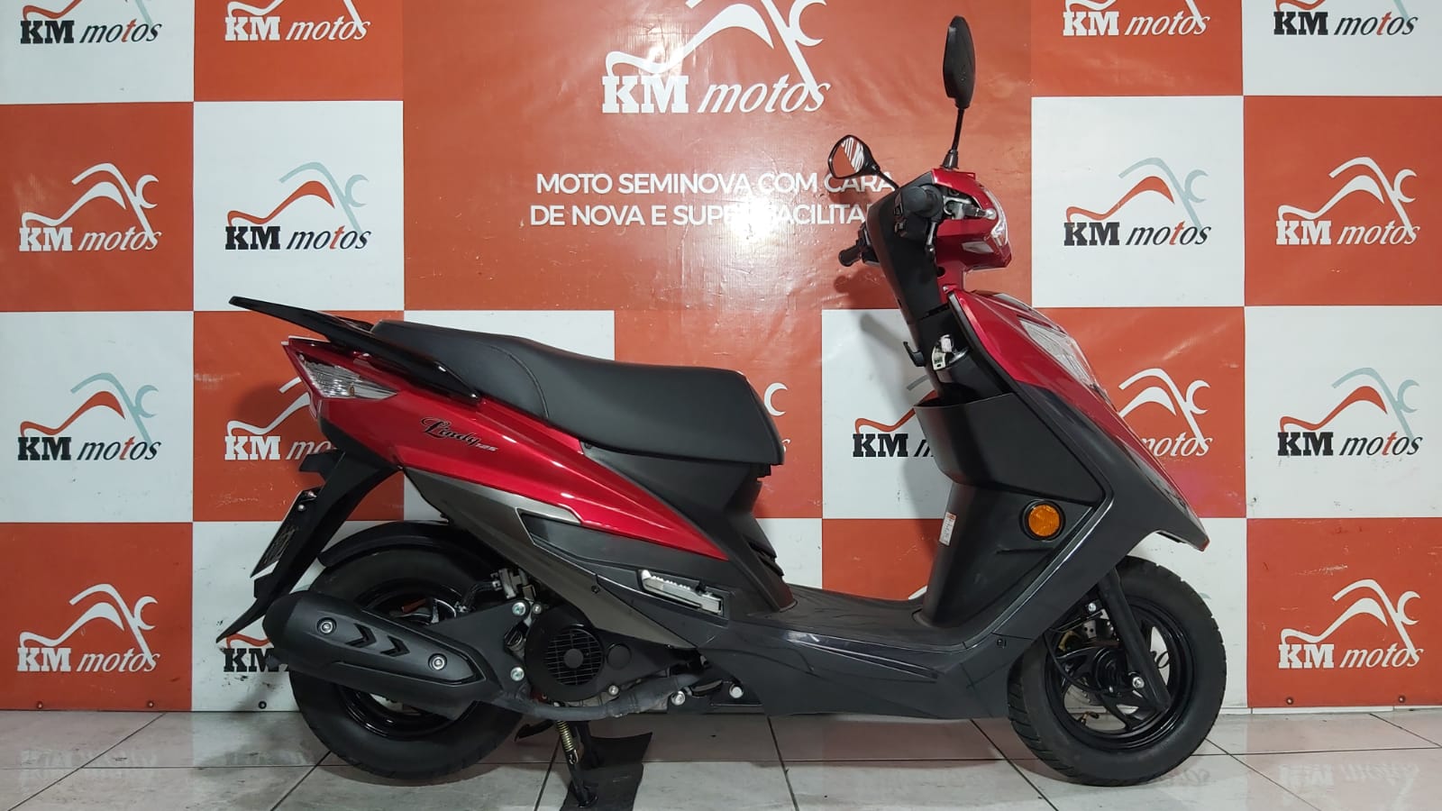 mio様 Haojue Lindy 125 2023 Vermelha | KM Motos | Sua Loja de Motos
