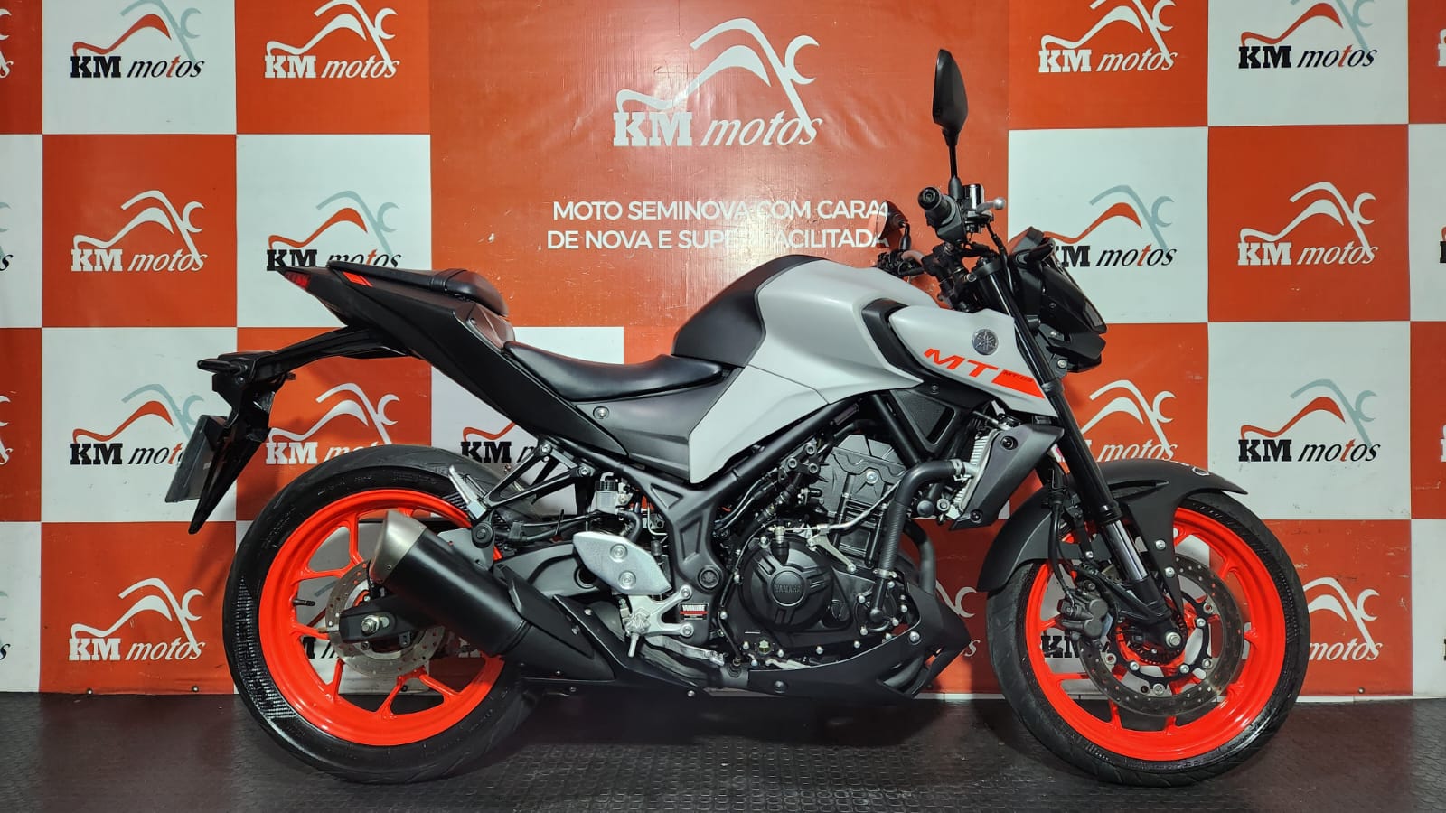 Yamaha MT-03 ABS 2021 Cinza | KM Motos | Sua Loja de Motos Seminovas