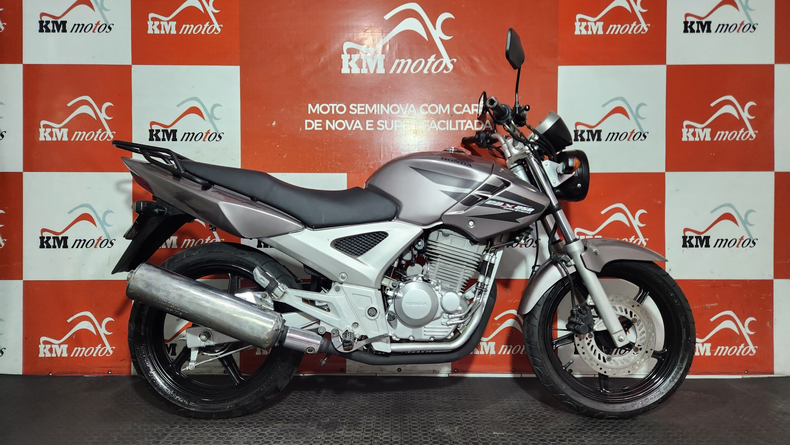 Honda CBX 250 Twister 2007 Cinza | KM Motos | Sua Loja de Motos Seminovas
