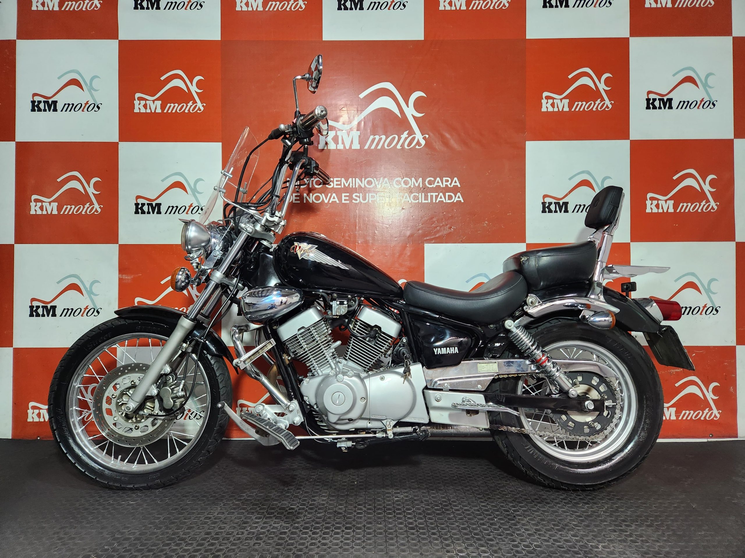 Yamaha XV 250S Virago 1997 Preta | KM Motos | Sua Loja de Motos